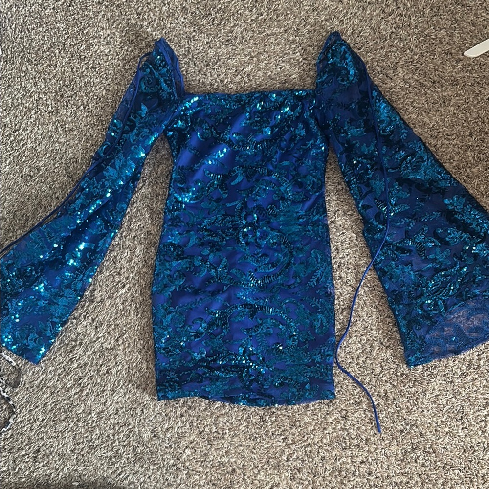 Lucy in the Sky Blue Sequin Dress